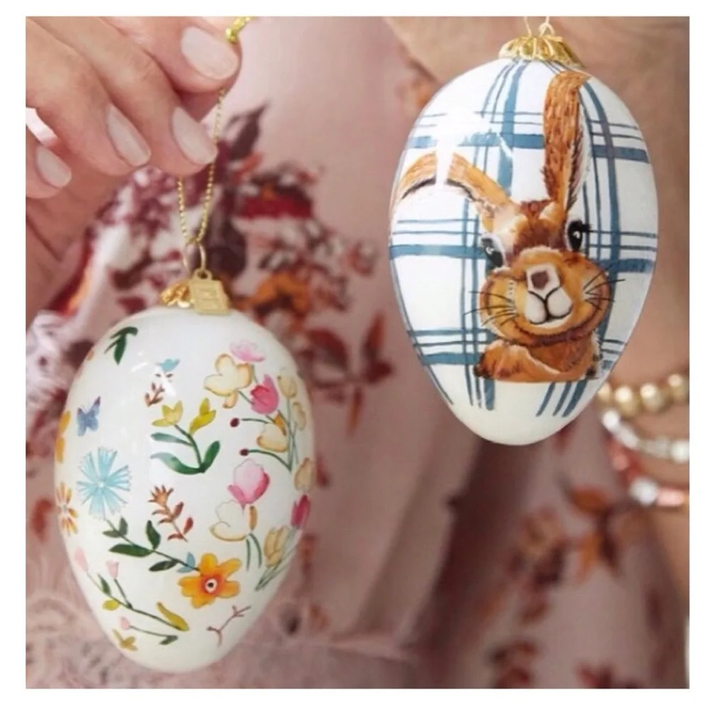 Pier 1 Li Bien “Easter 2020” Glass Egg Easter Ornament (NWT)